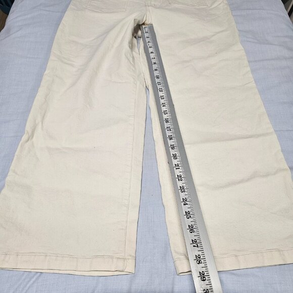Madewell The Perfect Vintage Wide Leg Women Jean Size 32 Ivory - Picture 10 of 13